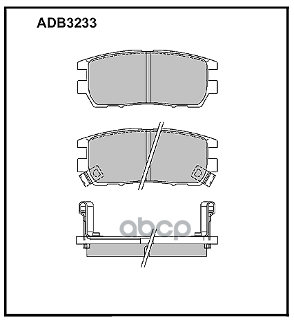 

Колодки задние mitsubishi pajero 9120/space gear 9501 allied nippon adb 3233