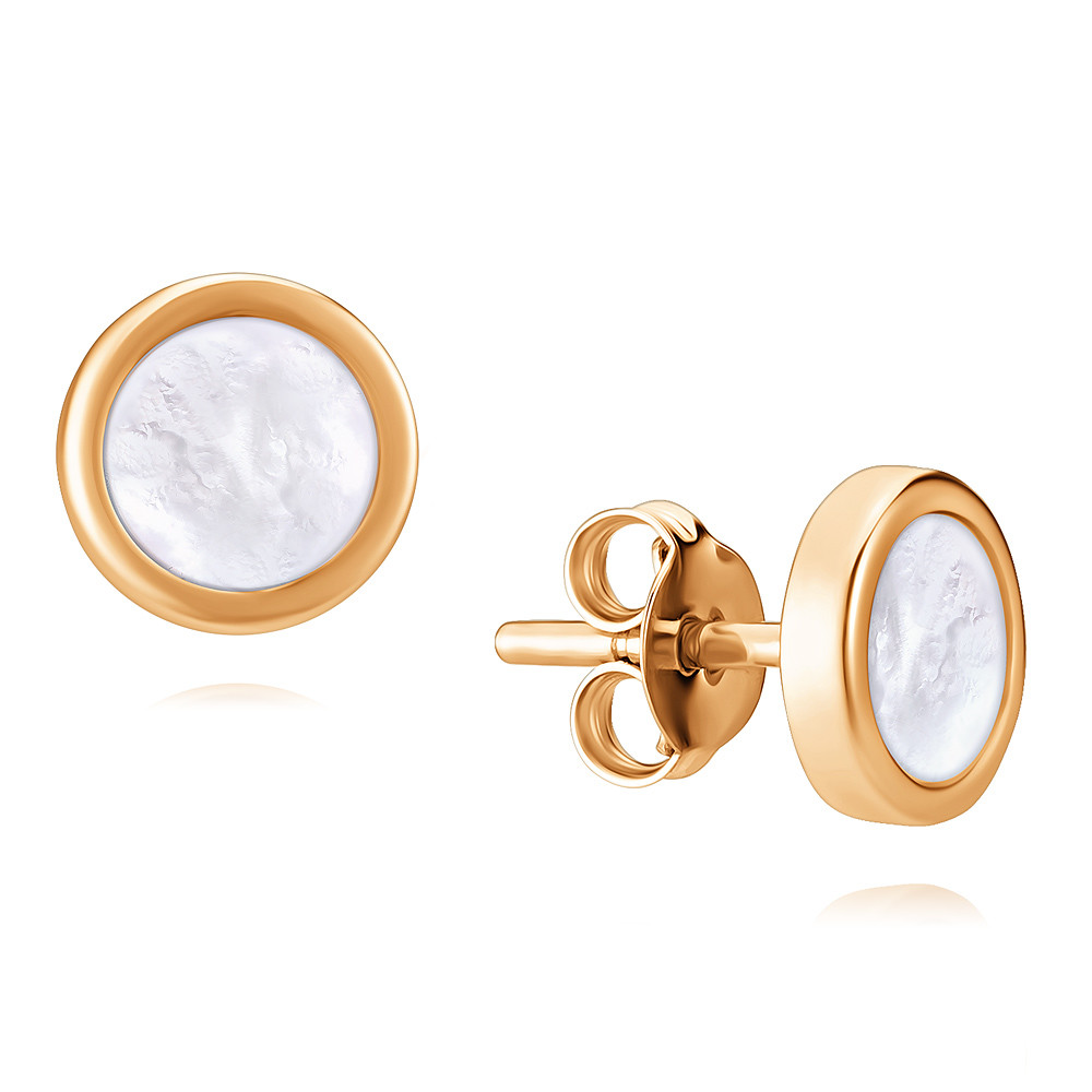

Серьги из красного золота с перламутром ADAMAS 2124408-А500-775, 2124408-А500-775