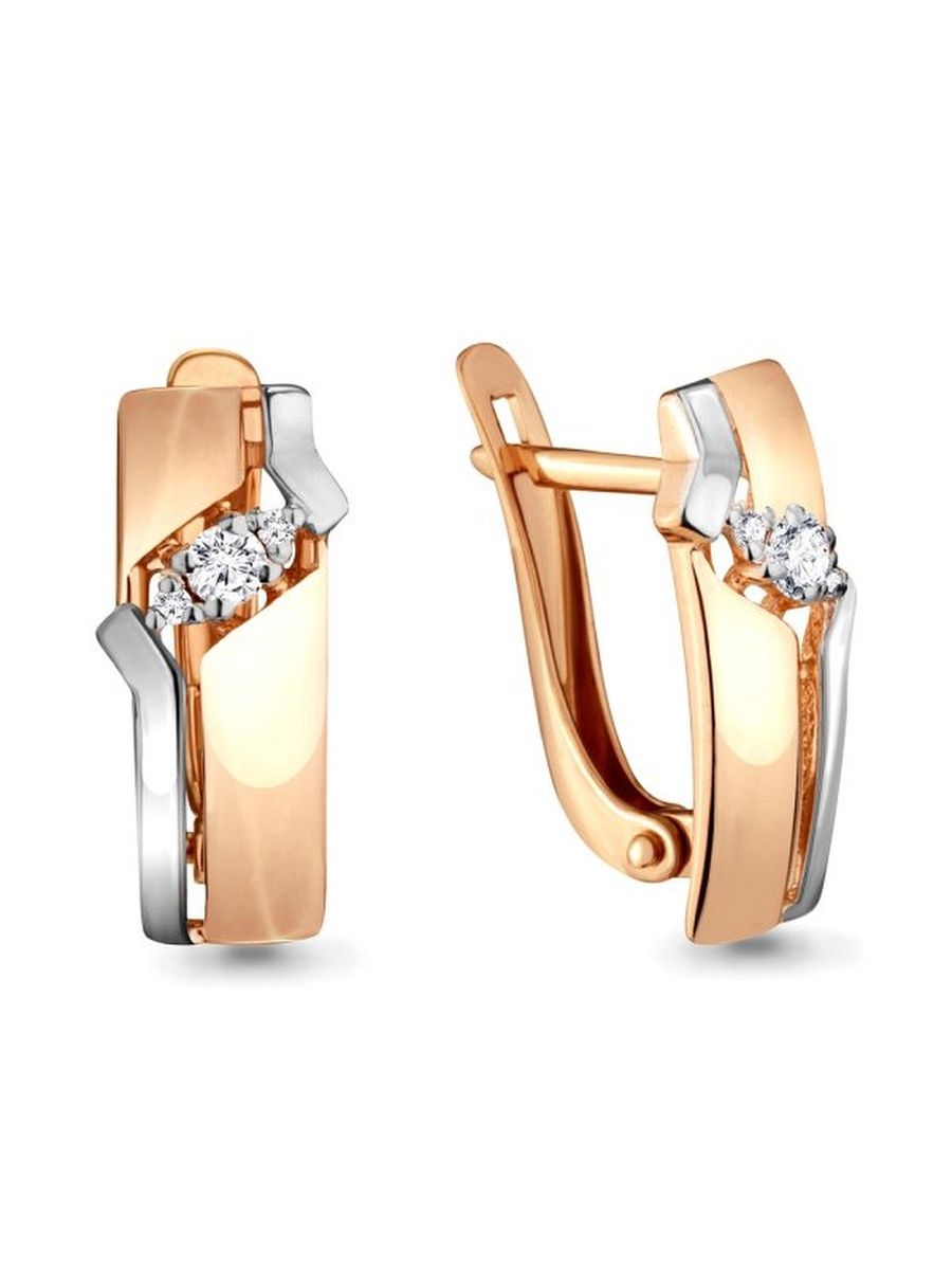 

Серьги из золота TEO MAORI 846612.1, фианит, 846612.1