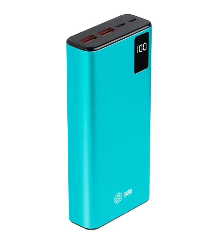 

Мобильный аккумулятор Cactus CS-PBFSYT-20000 20000mAh 3A 2xUSB голубой