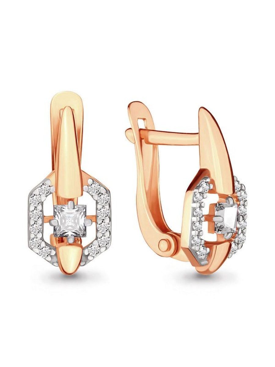 

Серьги из золота TEO MAORI 846344А.1, фианит, 846344А.1