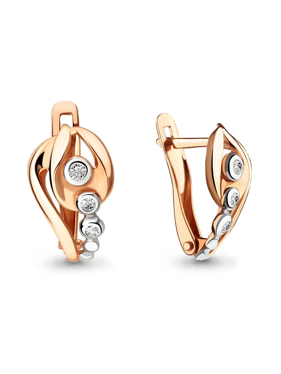 

Серьги из золота TEO MAORI 846145.1, фианит, 846145.1