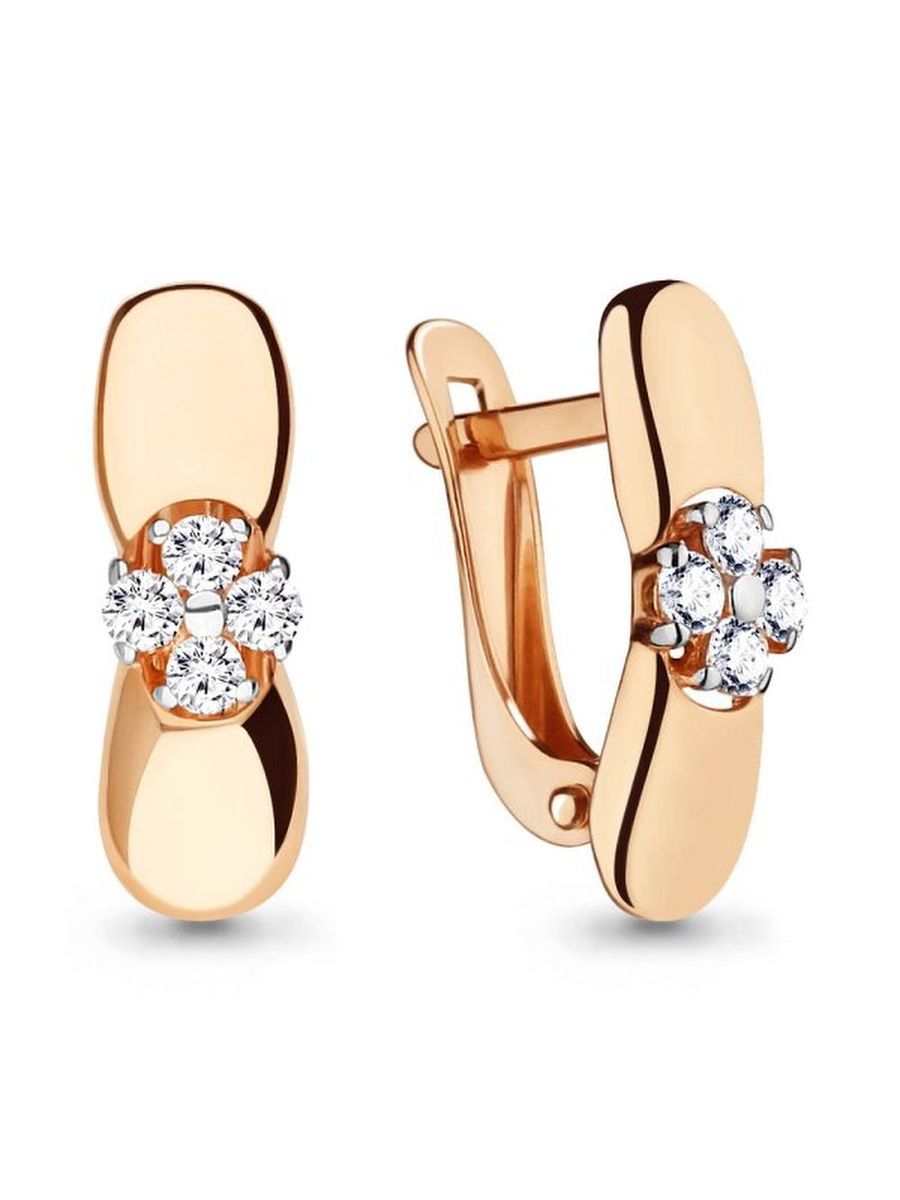 

Серьги из золота TEO MAORI 846123.1, фианит, 846123.1