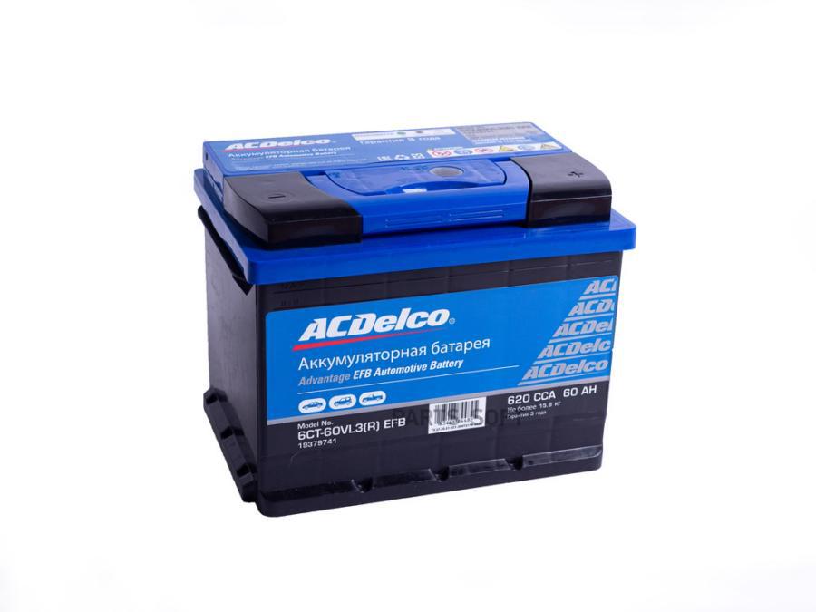 ACDelco АКБ Advantage EFB 60-3-R Обратная Полярность ACDELCO 19379741