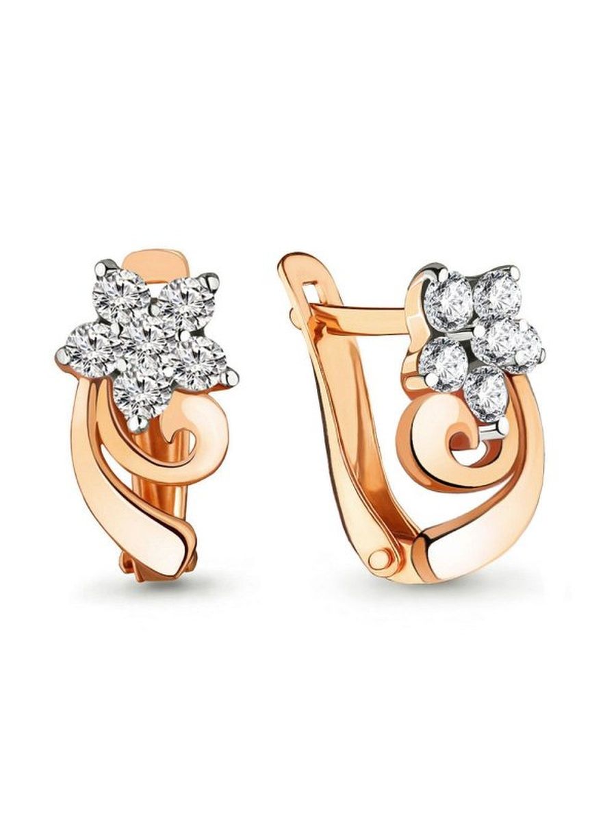 

Серьги из золота TEO MAORI 845371А.1, фианит, 845371А.1