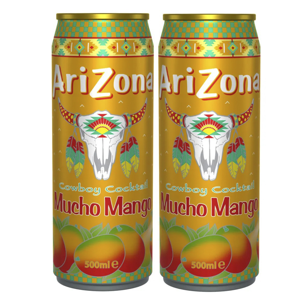 

Напиток сокосодержащий AriZona Mucho Mango со вкусом Манго 2 шт по 500 мл