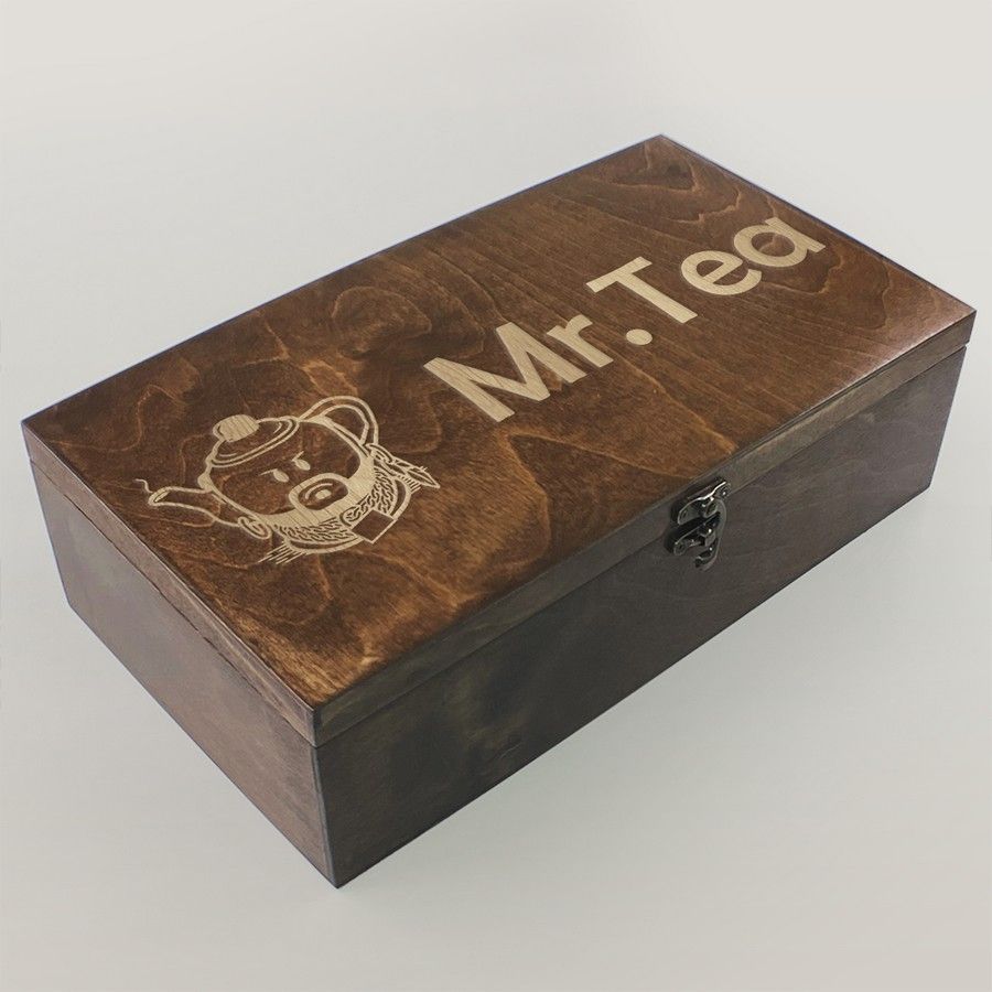 

Коробка для чайных пакетиков с узором из 4 отделений Mr tea мистер ти каманда А - 104, Коробка для чайных пакетиков Чайница из дерева, 4 отделения с узором Mr tea, мистер ти, каманда А - 104