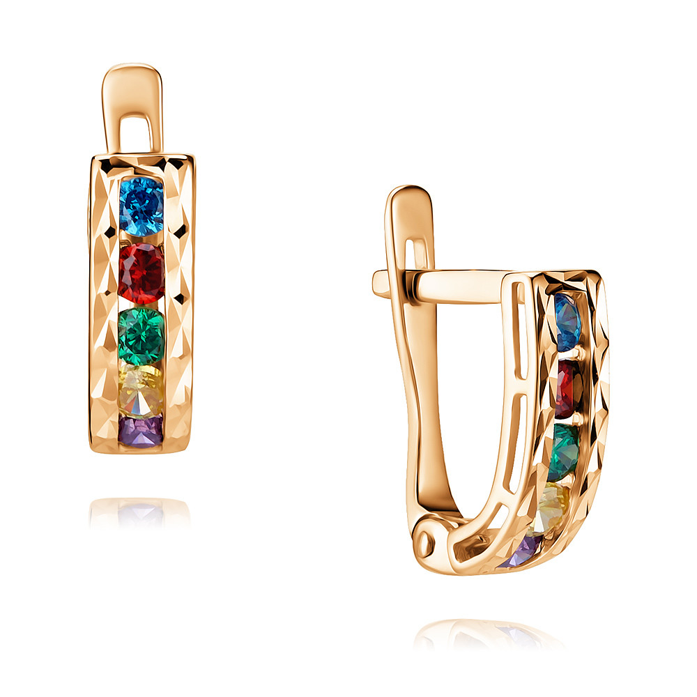 

Серьги из красного золота с фианитом ADAMAS 24037293/01-А50-793, 24037293/01-А50-793