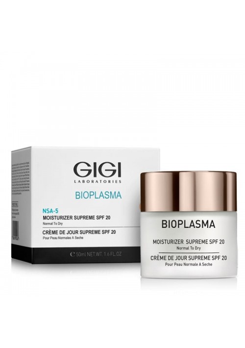 Крем для лица GIGI Bioplasma Увлажняющий для нормальной и сухой кожи с SPF 20 50 мл