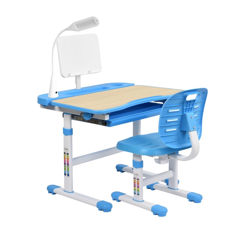 фото Растущая парта и стул fundesk cura blue-w 222720