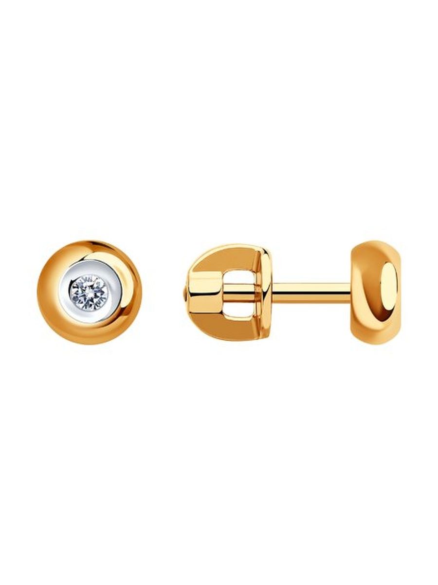 

Серьги пусеты из золота TEO MAORI 81021087, бриллиант, 81021087