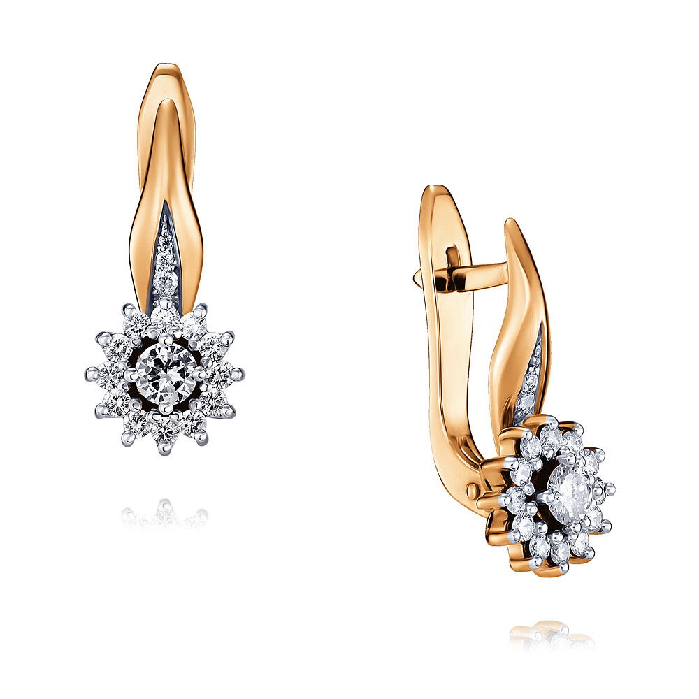 

Серьги из красного золота с бриллиантом ADAMAS 24037280/01-А50Д-41, 24037280/01-А50Д-41