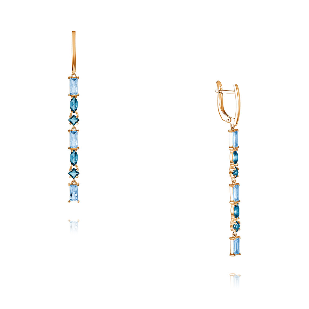 

Серьги из красного золота ADAMAS 24040744/01-А50Д-660, топаз, 24040744/01-А50Д-660