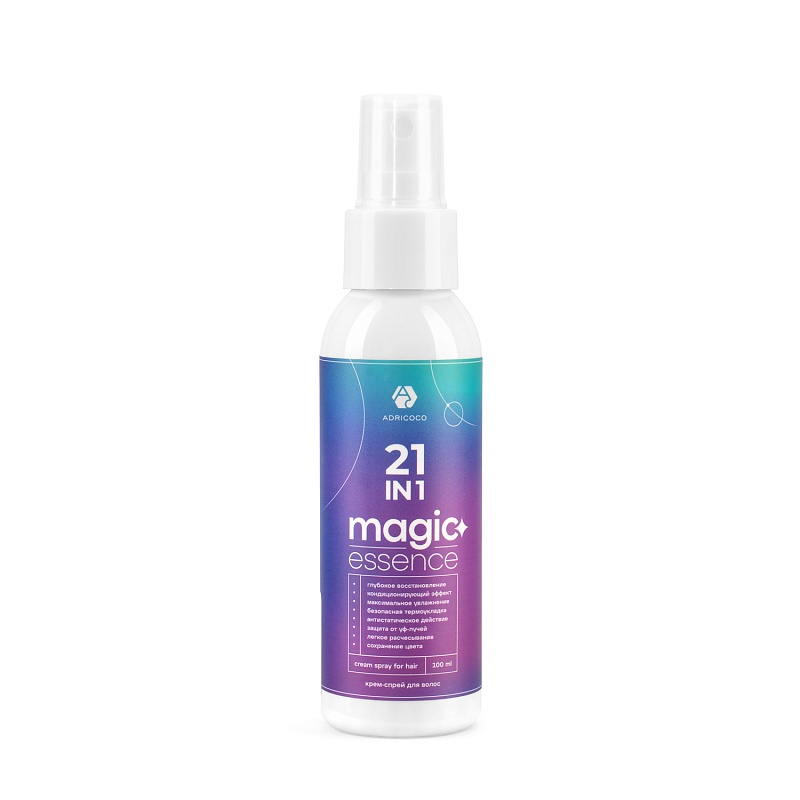 Крем-спрей для волос ADRICOCO 21 в 1 Magic Essence многофункциональный 100 мл блеск для губ essence