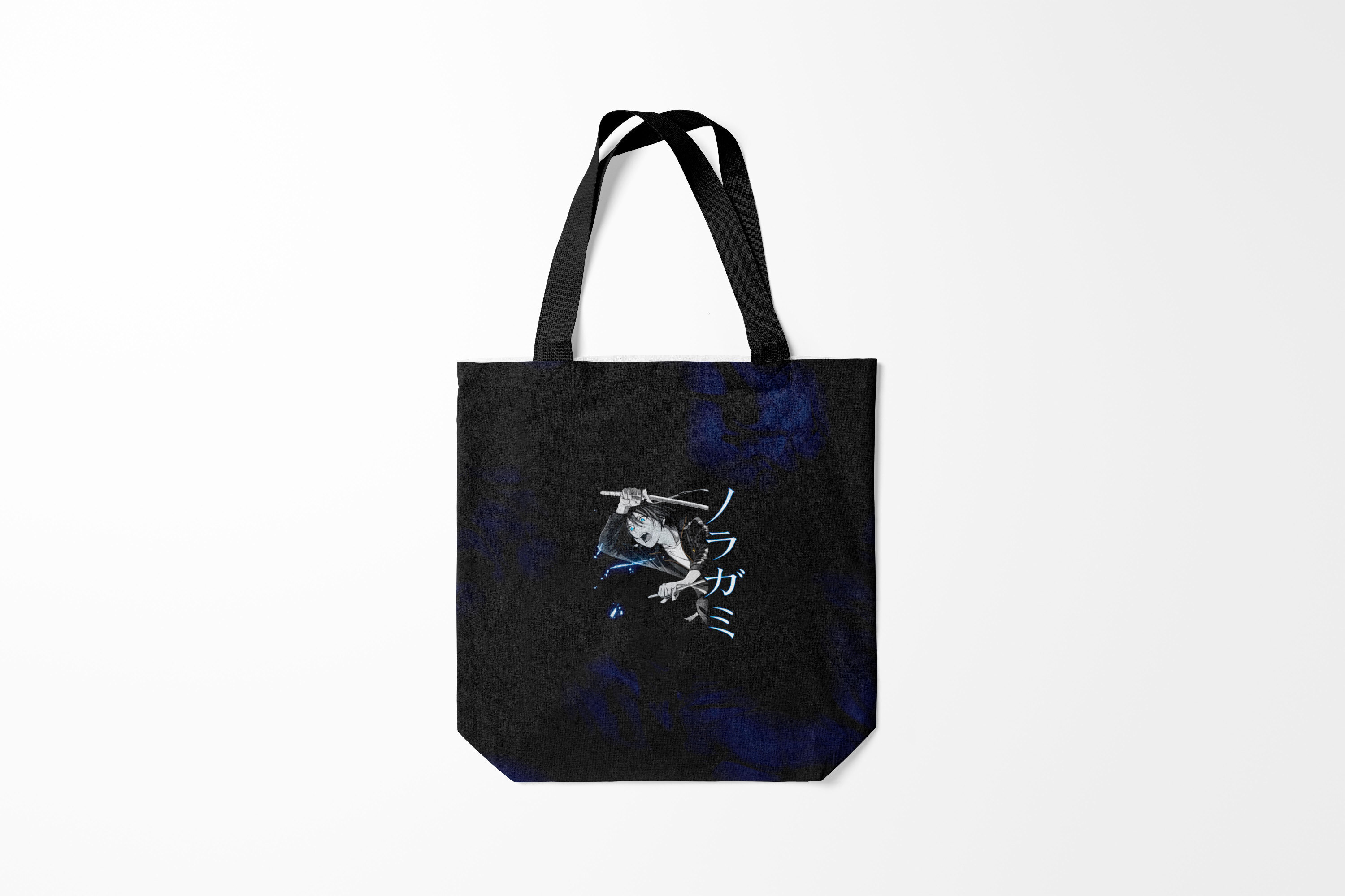 

Сумка шoппер унисекс Burnettie Бездомный Бог Грустный Ято., черный, Бездомный Бог Грустный Ято.