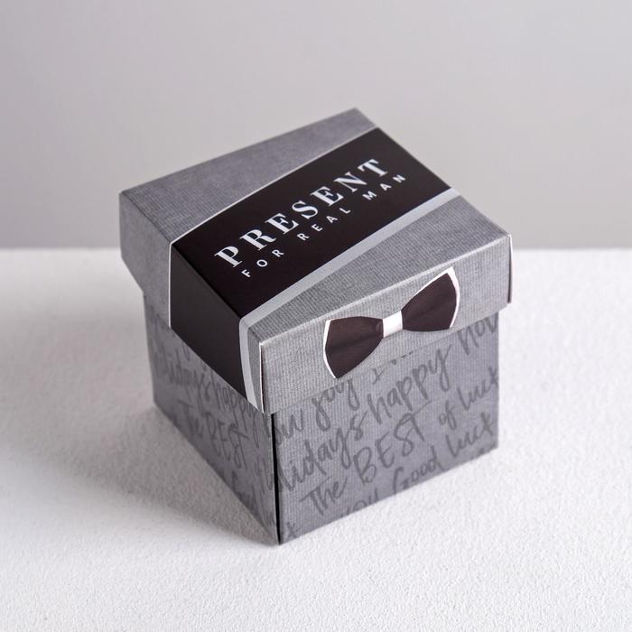 

Бонбоньерка «Present», 6.5 × 6.5 × 6.5 см, Коллекция упаковки "Мужская"