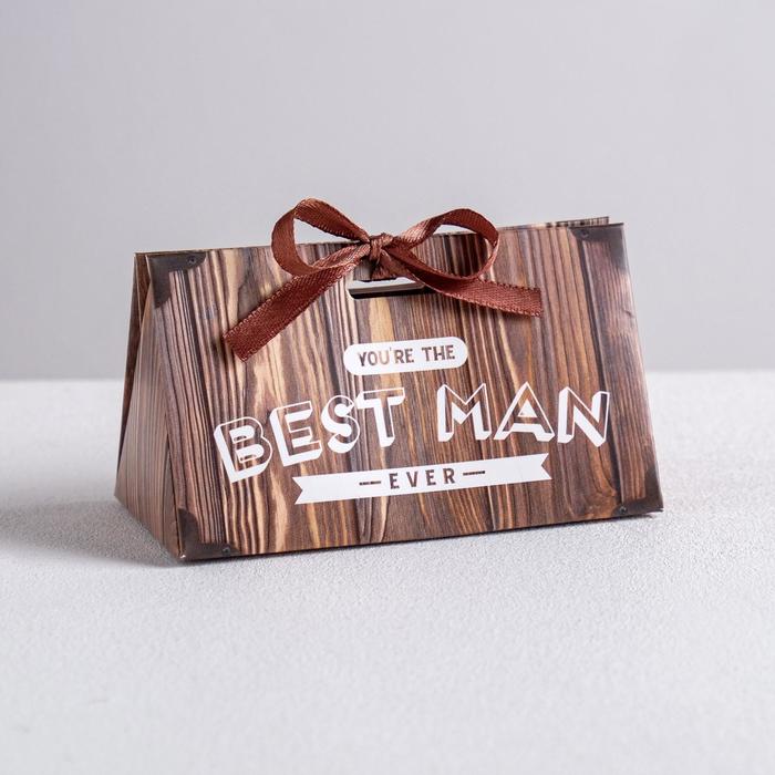 

Бонбоньерка «Best man», 10 × 5,5 × 5,5 см, Коллекция упаковки "Мужская"