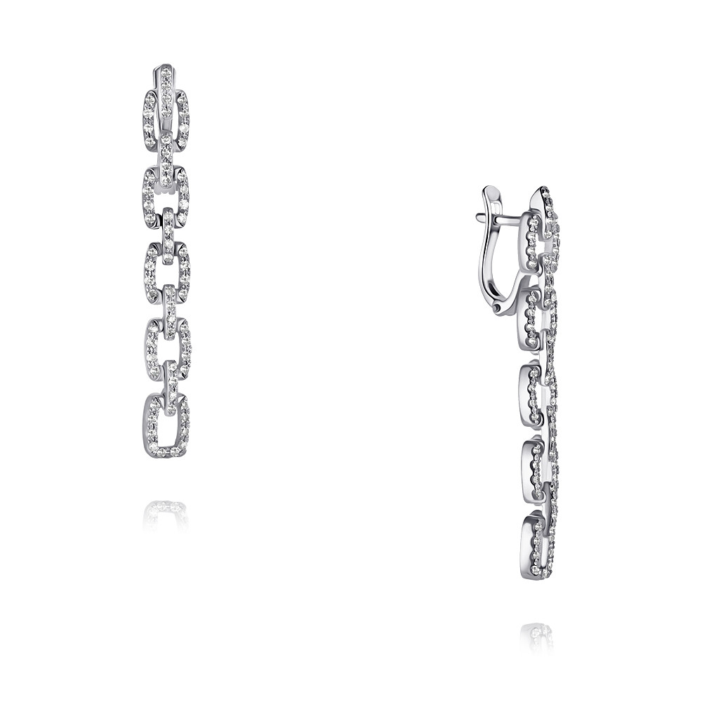 

Серьги из белого золота ADAMAS 24040616/01-А51Д-41, бриллиант, 24040616/01-А51Д-41