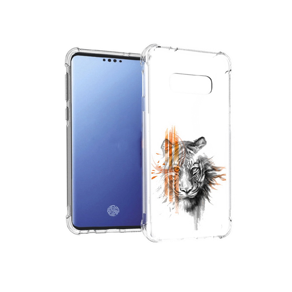 

Чехол MyPads Tocco для Samsung Galaxy S10E огненный тигр (PT145748.492.526), Прозрачный, Tocco