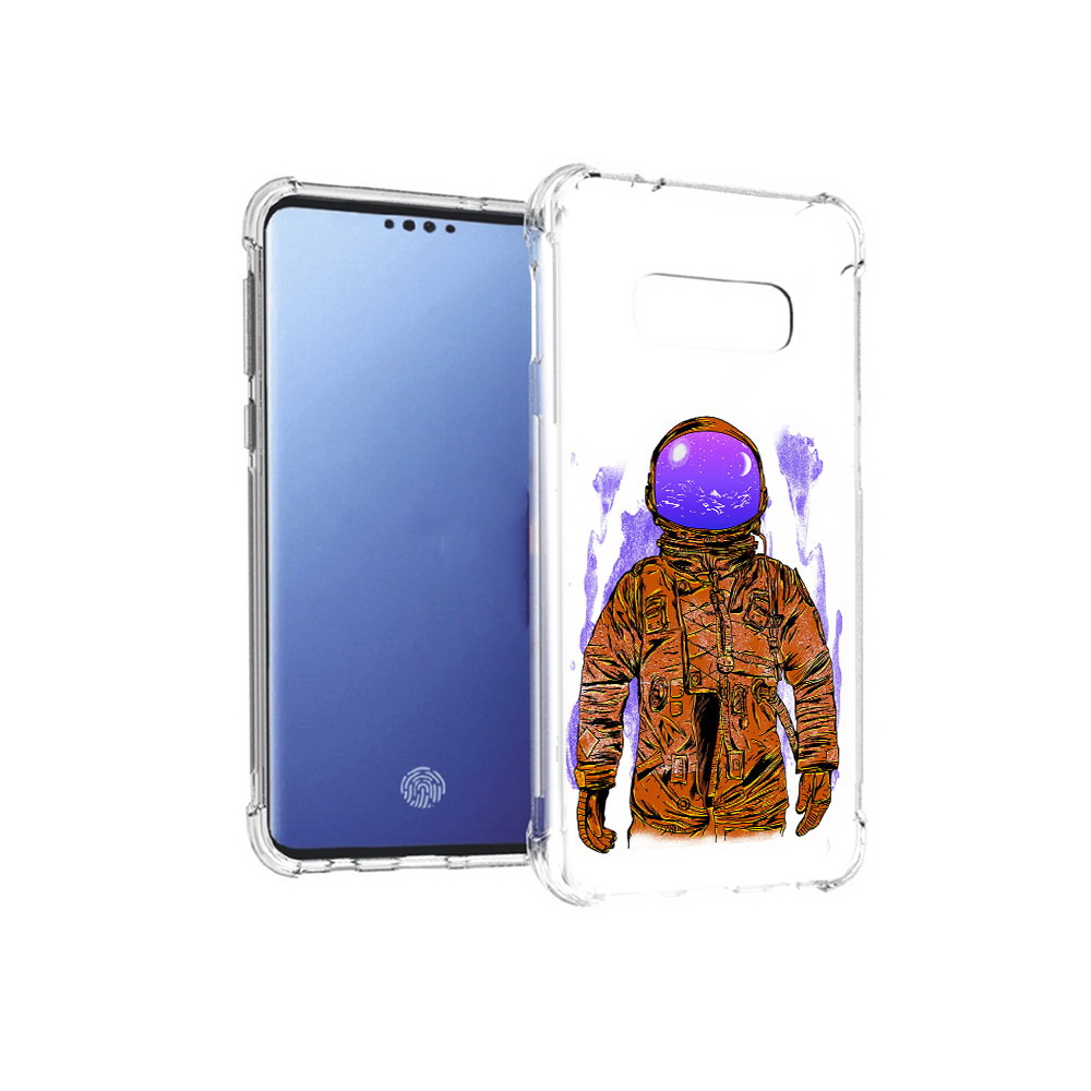 

Чехол MyPads Tocco для Samsung Galaxy S10E нарисованный мужчина в скафандре, Прозрачный, Tocco