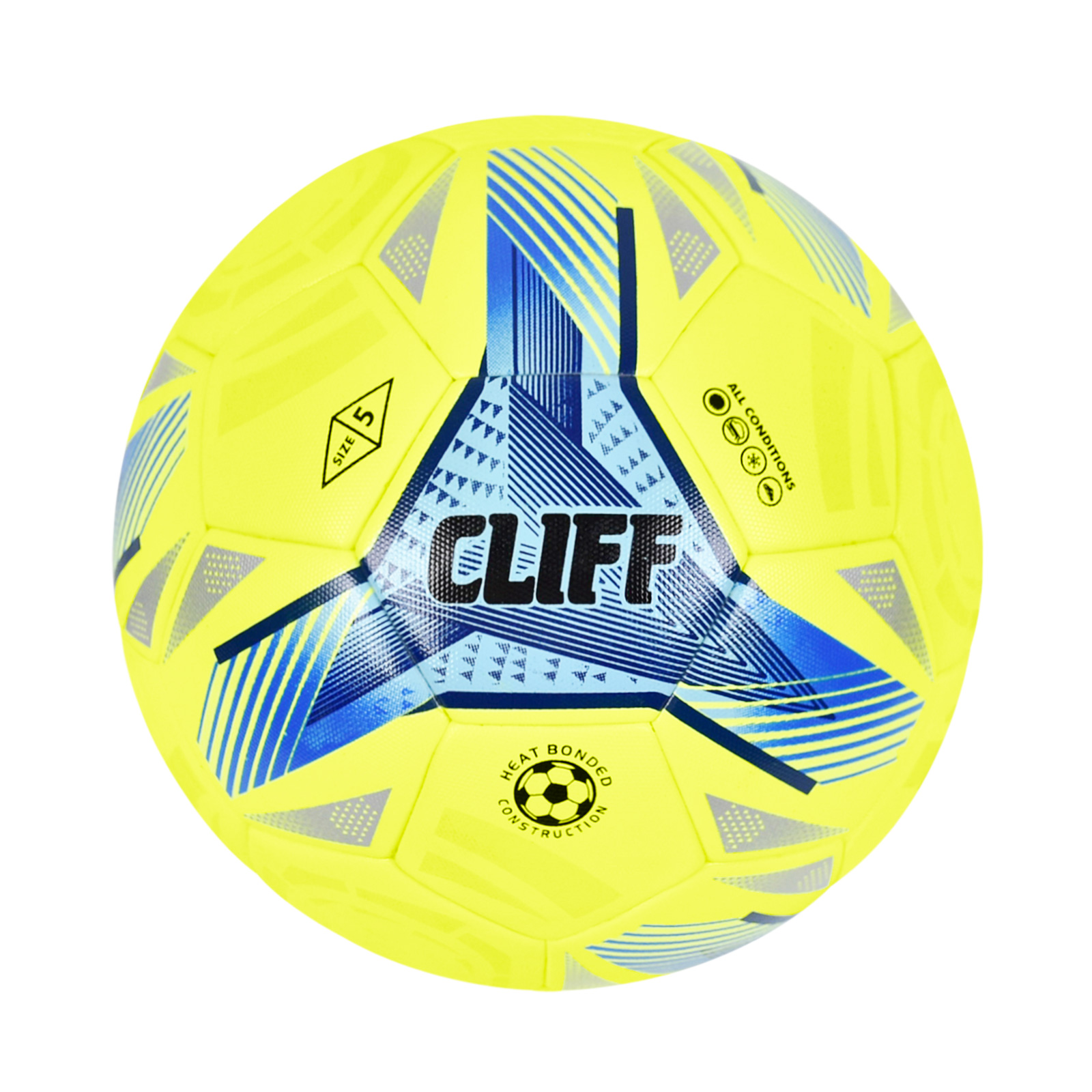 

Мяч футбольный CLIFF CF-59, 5 размер, PU клееный , желтый