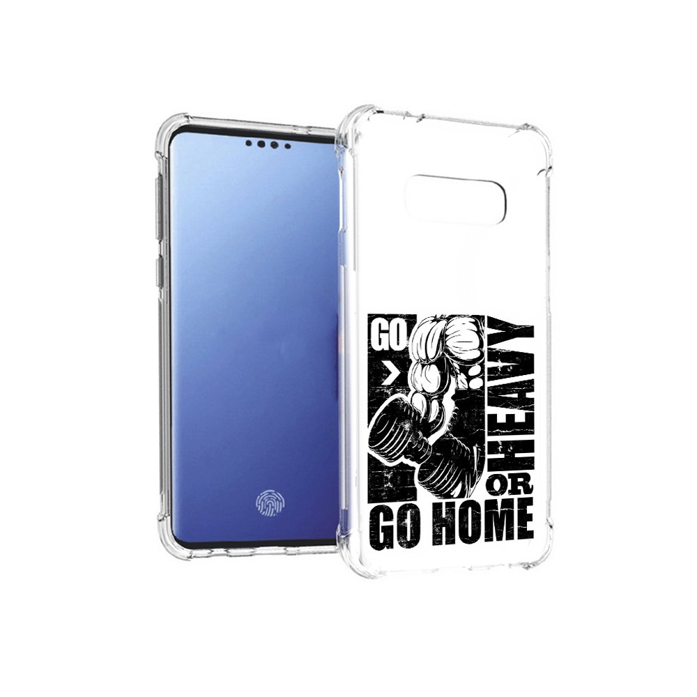 

Чехол MyPads Tocco для Samsung Galaxy S10E накаченные руки (PT145748.492.496), Прозрачный, Tocco