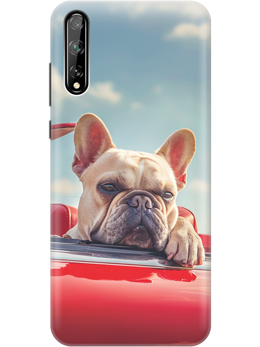 

Силиконовый чехол на Honor 30i / Huawei Y8P с принтом "Бульдог в кабриолете", Прозрачный;бежевый;голубой;красный, 723101112