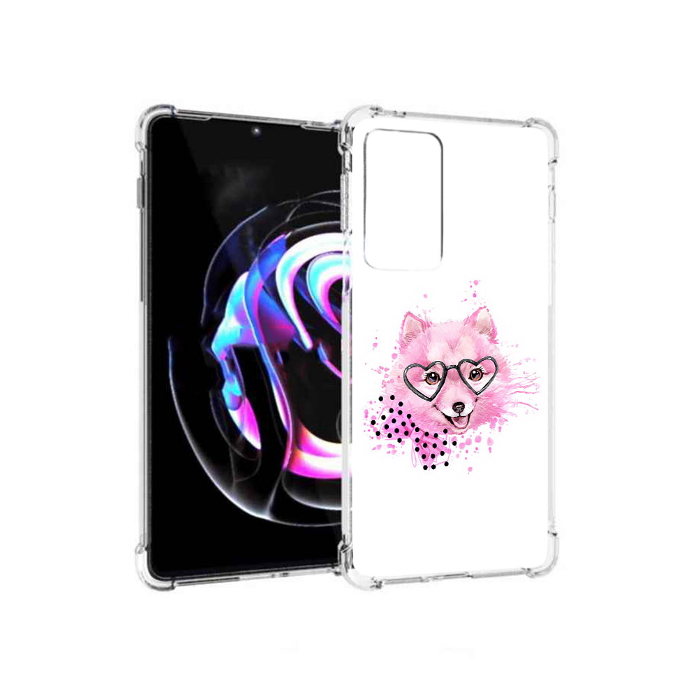 

Чехол MyPads Tocco для Motorola Moto Edge 20 Pro розовый волченок (PT227063.364.585), Прозрачный, Tocco