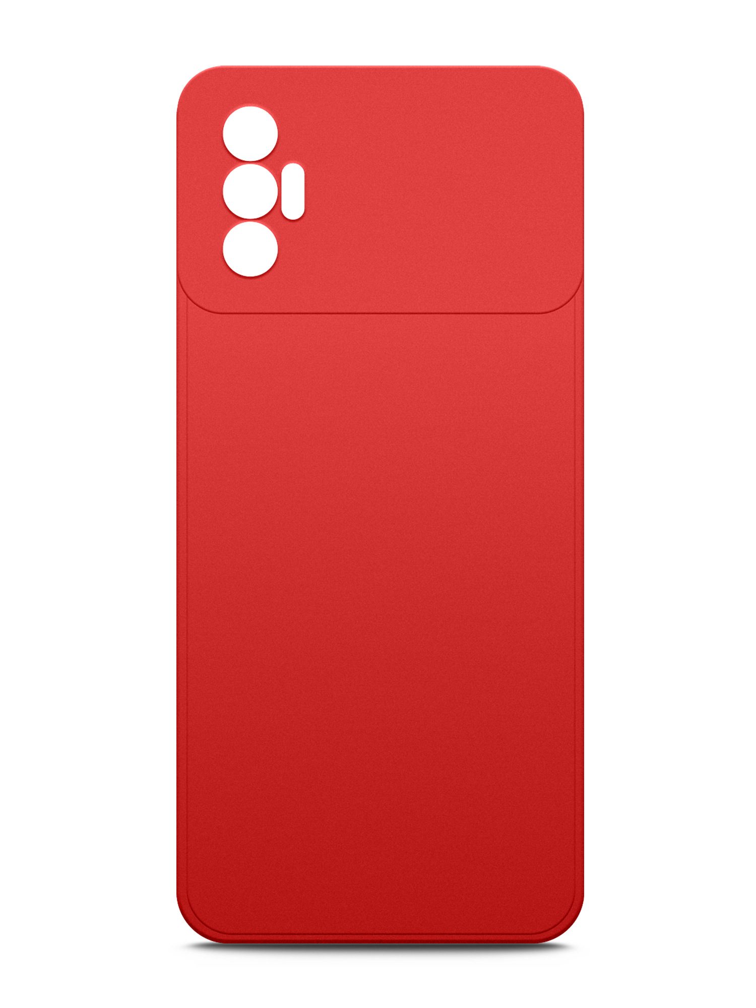 Чехол Brozo на Tecno Spark 8P, с силиконом Soft touch, красный