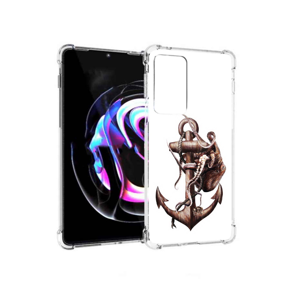 

Чехол MyPads Tocco для Motorola Moto Edge 20 Pro ржавый якорь (PT227063.364.579), Прозрачный, Tocco