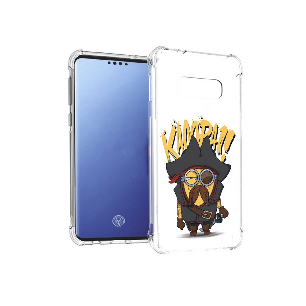 

Чехол MyPads Tocco для Samsung Galaxy S10E миньон пират (PT145748.492.476), Прозрачный, Tocco