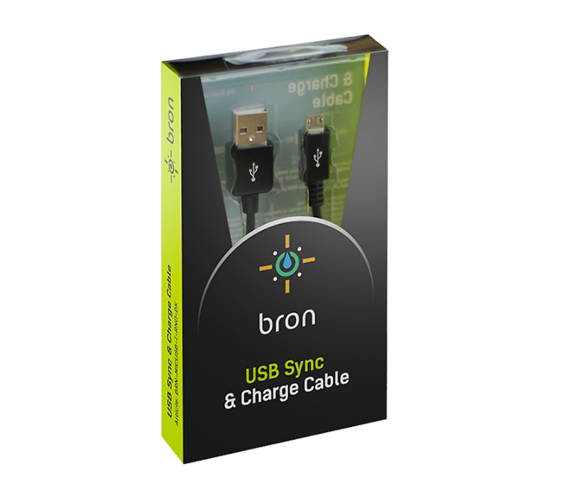 Кабель Bron Mini-USB, черный