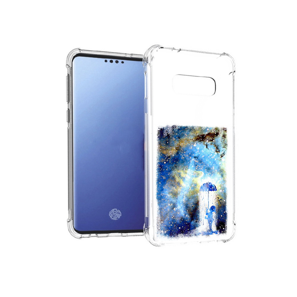 

Чехол MyPads Tocco для Samsung Galaxy S10E мальчик в небе (PT145748.492.455), Прозрачный, Tocco