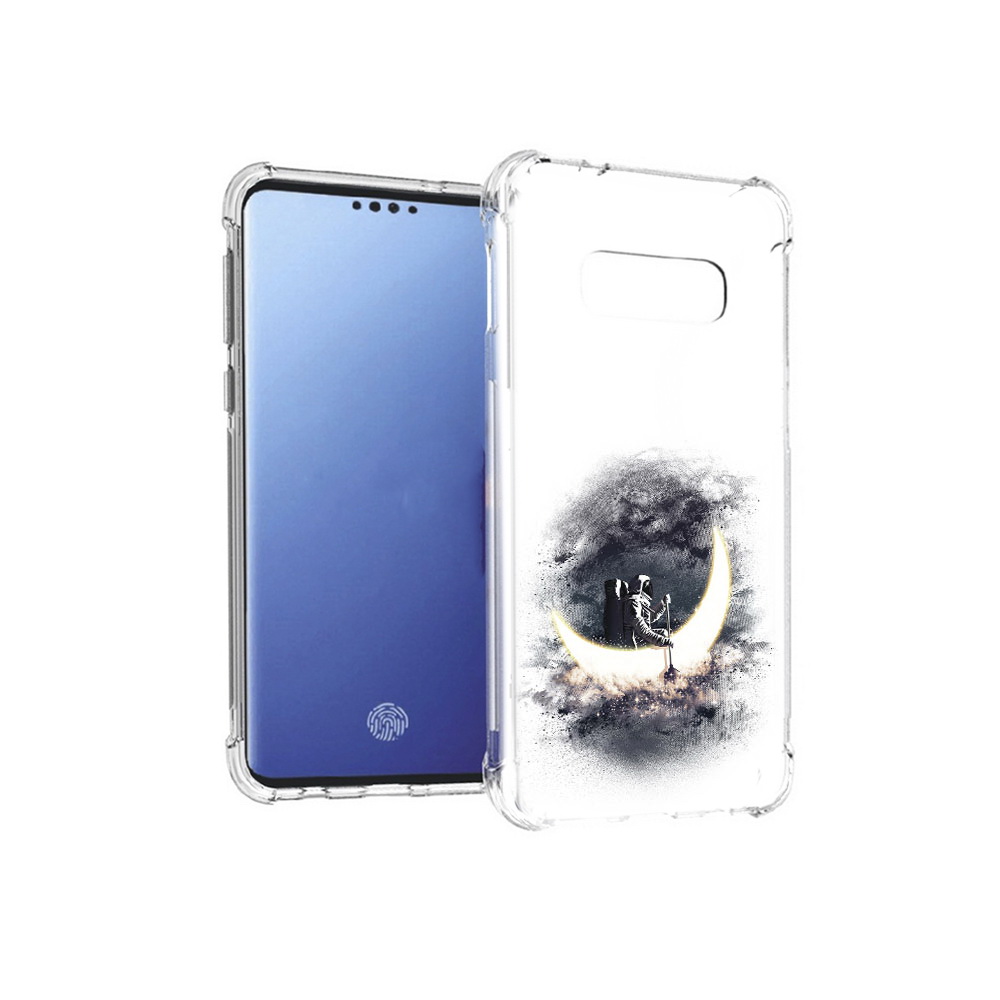 

Чехол MyPads Tocco для Samsung Galaxy S10E лунный путешественник (PT145748.492.448), Прозрачный, Tocco