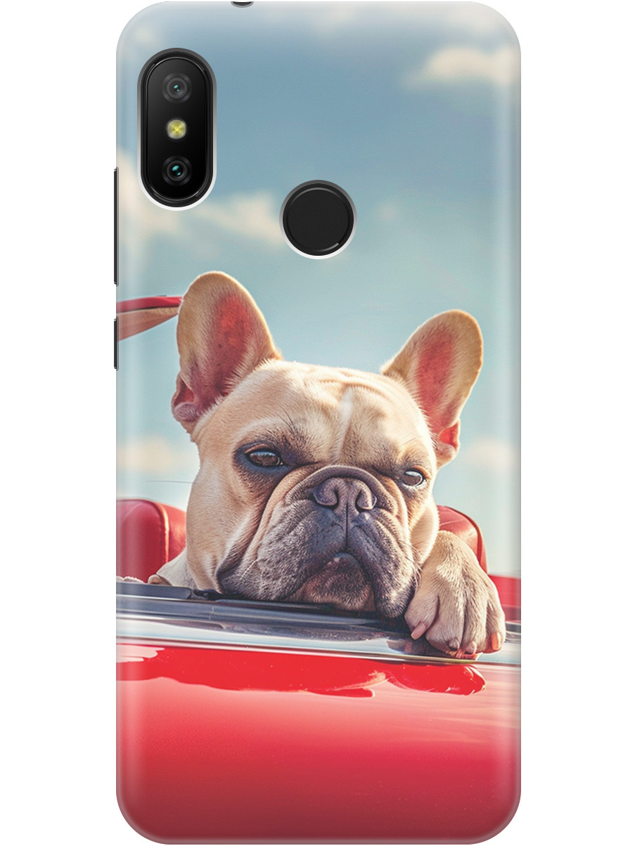 

Силиконовый чехол на Xiaomi Mi A2 Lite / Redmi 6 Pro с принтом "Бульдог в кабриолете", Прозрачный;бежевый;голубой;красный, 718586912