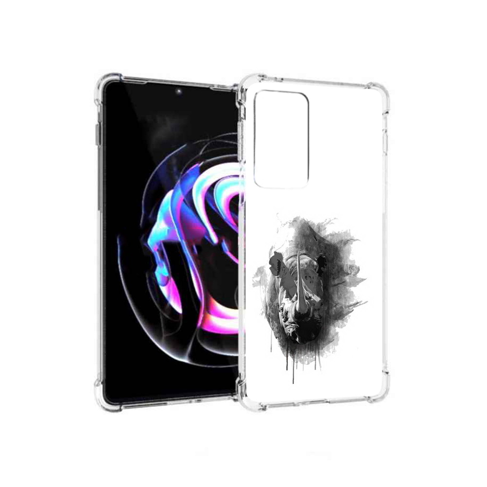 

Чехол MyPads Tocco для Motorola Moto Edge 20 Pro носорог (PT227063.364.523), Прозрачный, Tocco