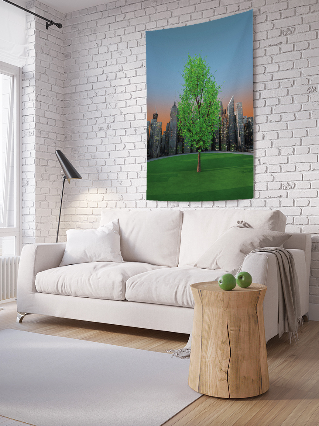 

Вертикальное фотопанно на стену JoyArty Одинокая береза 150x200 см, Одинокая береза