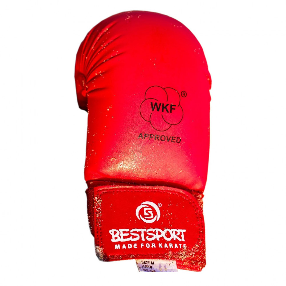 фото Снарядные перчатки best sport 1127 wkf, красный, xl