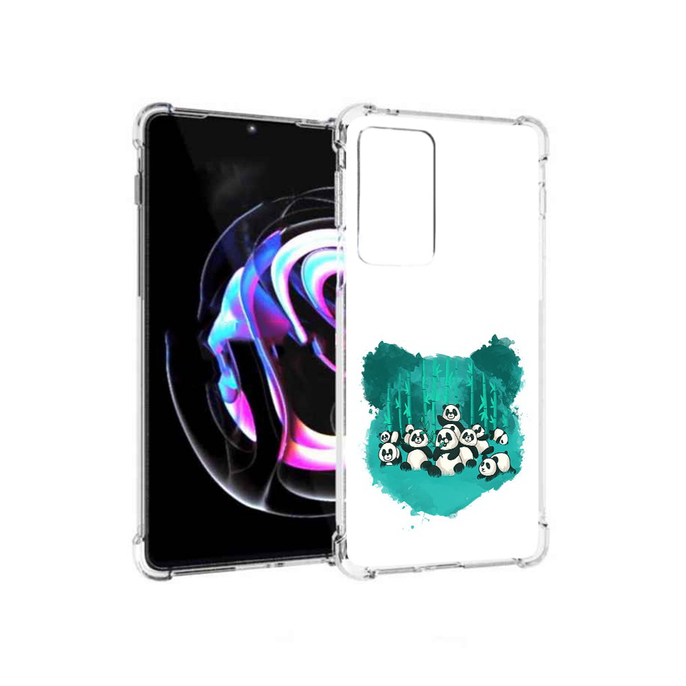 

Чехол MyPads Tocco для Motorola Moto Edge 20 Pro нарисованные панды (PT227063.364.508), Прозрачный, Tocco