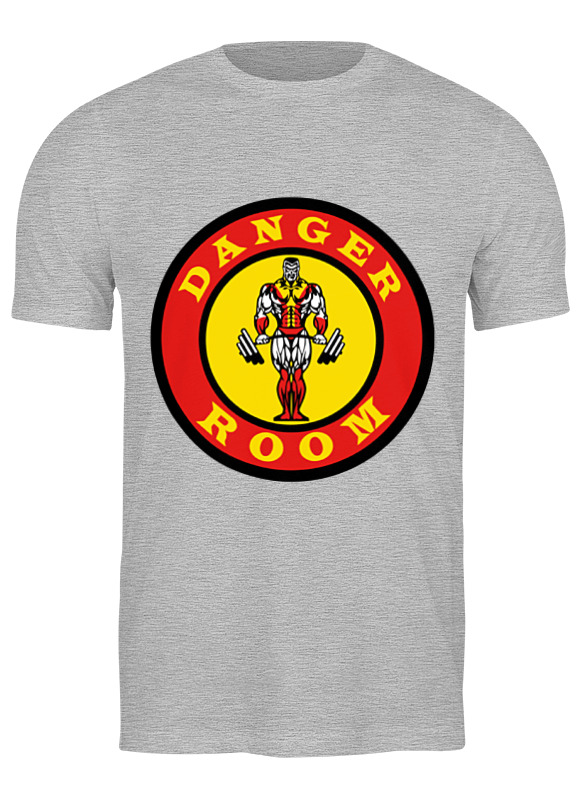 

Футболка мужская Printio Danger room серая 2XL, Серый, Danger room