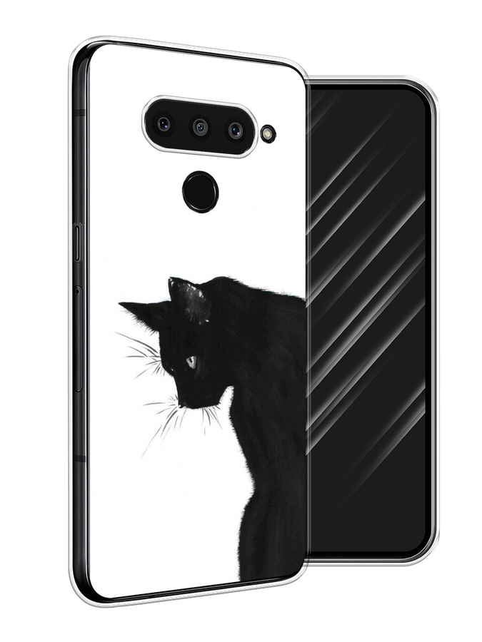 

Чехол Awog на LG V50 ThinQ "Black cat", Черный;белый, 83850-1