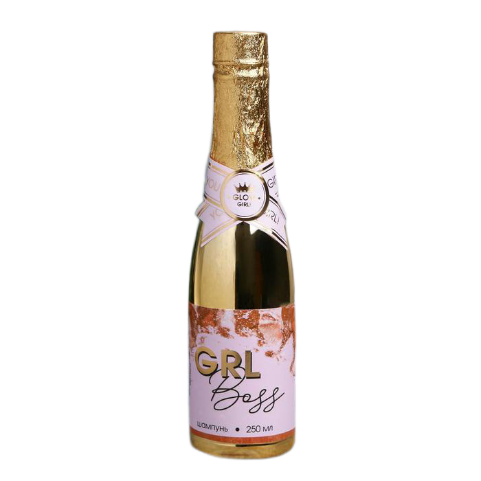 фото Шампунь шампанское grl boss, 250 мл, аромат шампанского, фалкон гальваника золото 5360593 чистое счастье