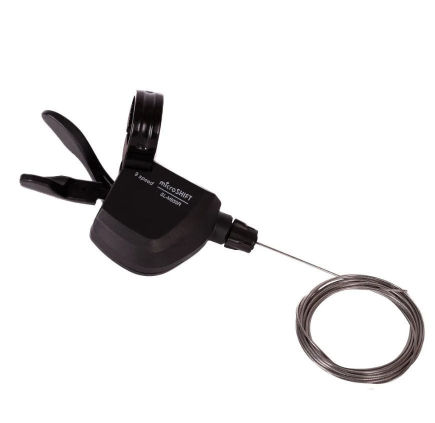 

Шифтеры Microshift SL-M850/M859, пара, 2/3х9 ск., трос 1800 мм, Черный, SL-M850/M859
