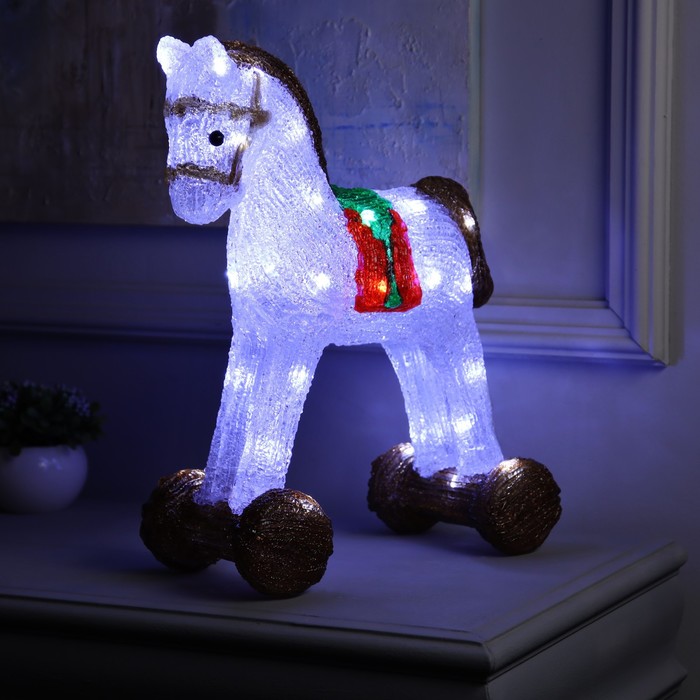 

Световая фигура Luazon Lighting Лошадка 9591265 белый холодный, Лошадка