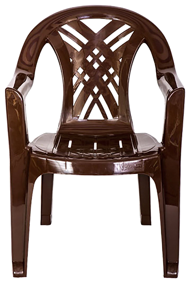 фото Садовое кресло стандарт пластик престиж-2 80276735 brown 66х60х84 см