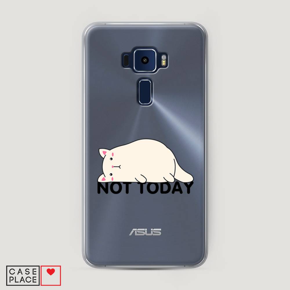 

Чехол на Asus Zenfone 3 ZE552KL "Cat not today", Белый;розовый;черный, 41250-1