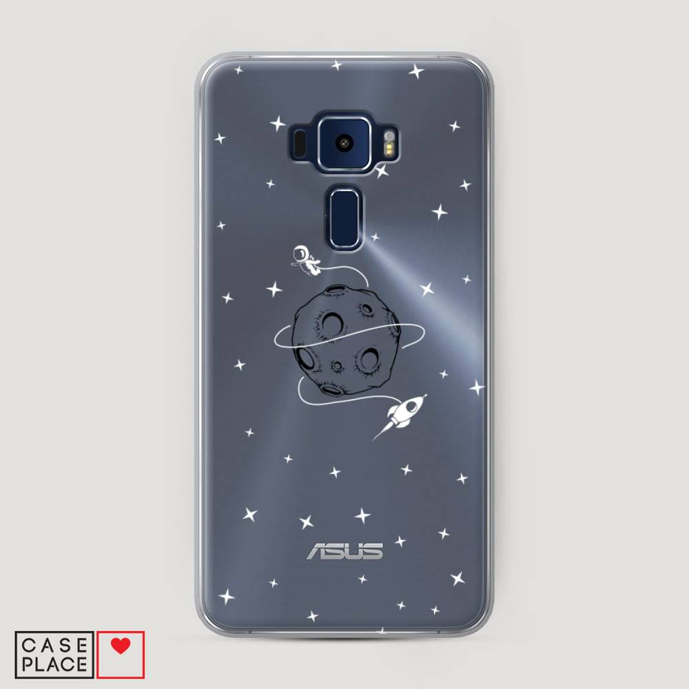 

Чехол на Asus Zenfone 3 ZE552KL "Полет вокруг луны", Белый;серый;черный, 41250-2