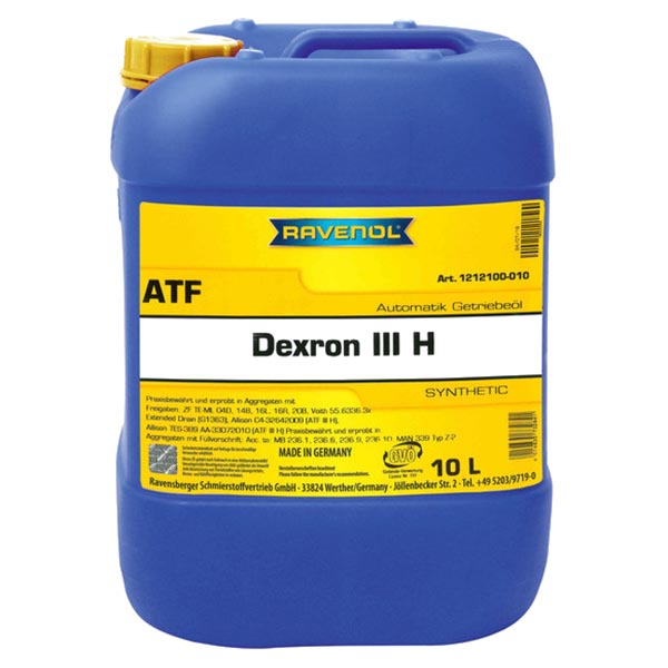 фото Ravenol 4014835732841 10l atf dexron iii h new трансмиссионное масло