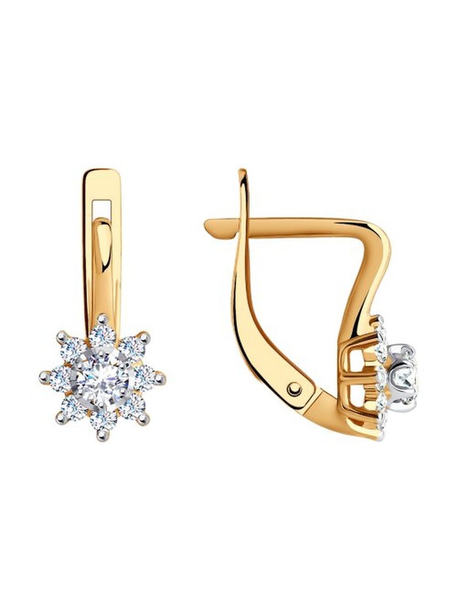 

Серьги из золота TEO MAORI 829207, фианит, 829207