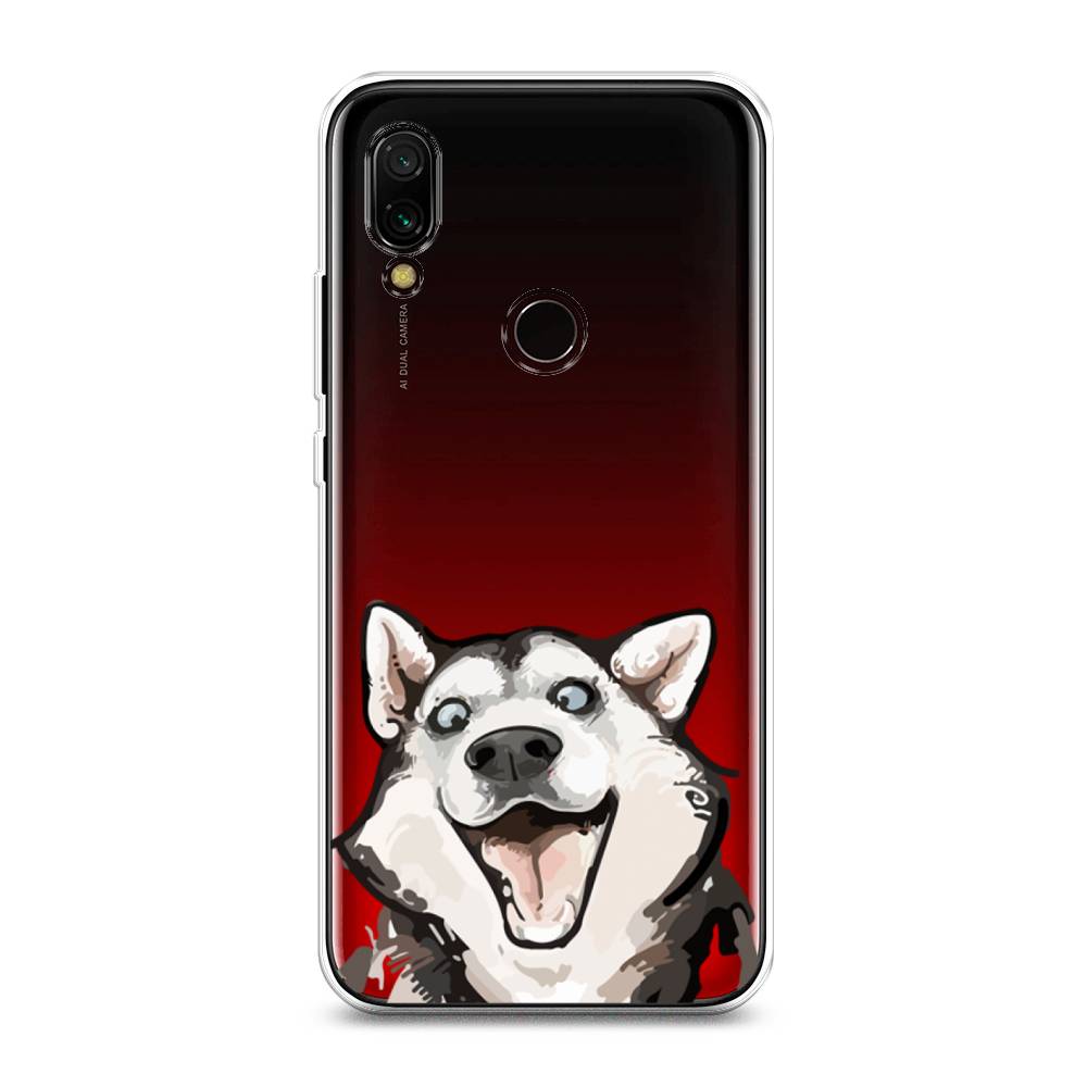 

Чехол Awog на Xiaomi Redmi 7 "Радостный хаски", Разноцветный, 35050-1